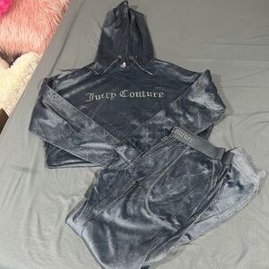 Grey Velvet Juicy Set